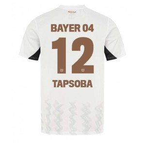 Billiga Bayer Leverkusen Edmond Tapsoba #12 Bortatröja 2024-25 Kortärmad